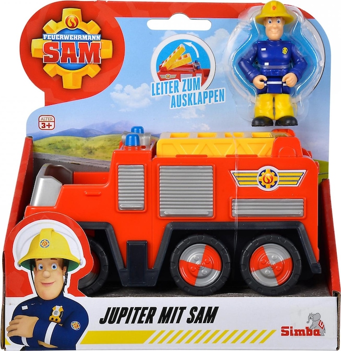 Productafbeelding Simba Brandweerman Sam Jupiter Brandweerauto met Sam Figuur