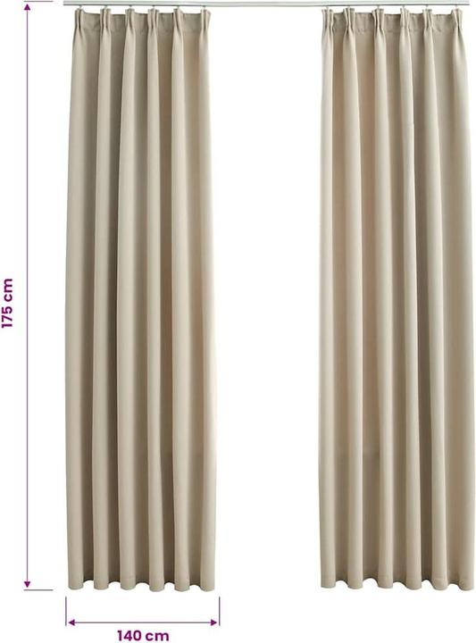 Actual product image vidaXL Vorhang (140 x 175 cm)