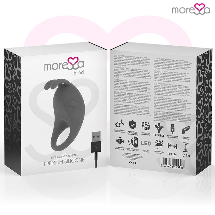 Produktbild Moressa Brad Premium Silicone Rechargeable Black