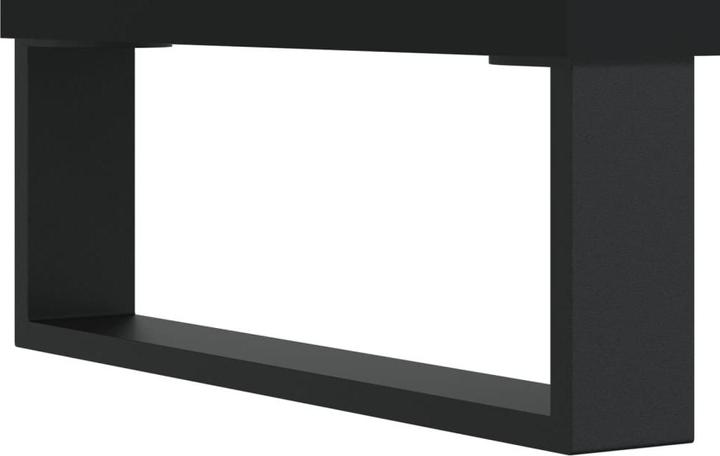 Produktbild VidaXL Plattenschrank Schwarz 84,5x38x89 cm Holzwerkstoff, Farbe (84.5 x 38 x 89 cm)