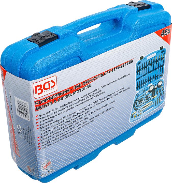 Actual product image BGS Petrol & Diesel Engine Compression and Leakage Test Kit