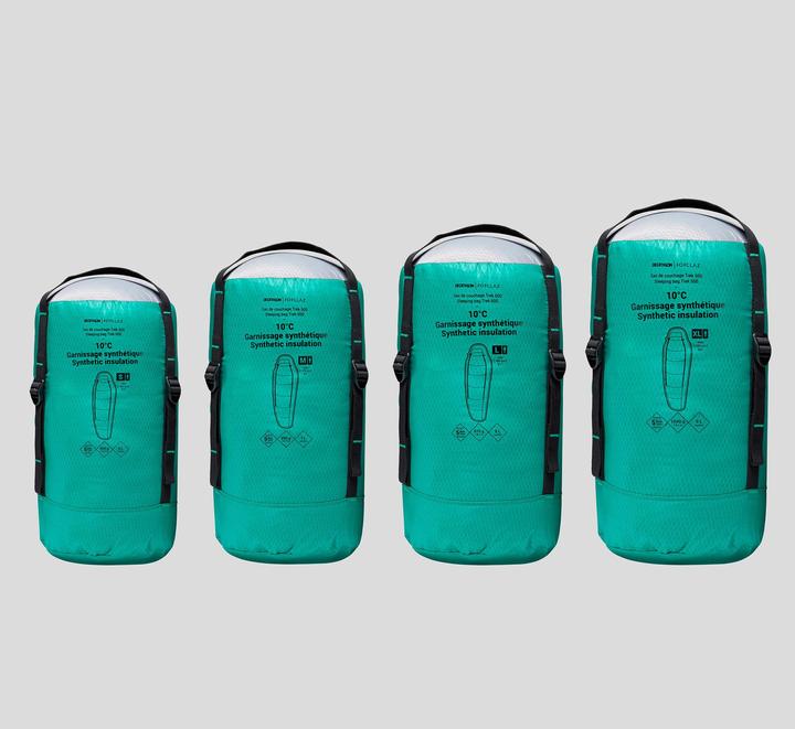 Image du produit Forclaz Sac de couchage Mumie Trekking 10°C fibres synthétiques (2.05 m)