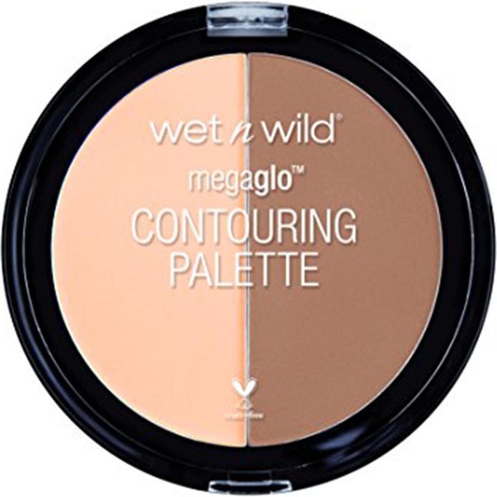 Wet n Wild, Highlighter + Bronzer, Megaglo Contouring Palette Contour Palette To Contour Dulce De Leche 12.5G (Dulce de ...