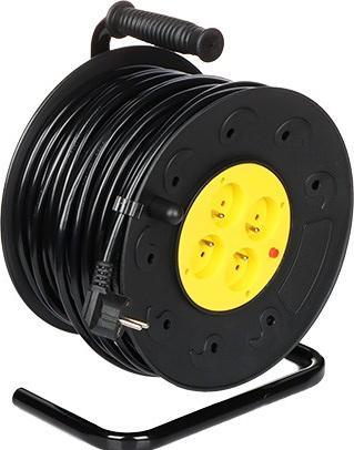 Immagine prodotto Blow Stromverlängerungskabel PR-61 4 Steckdosen 50m Trommel PVC (50 m, 2.50 mm².)