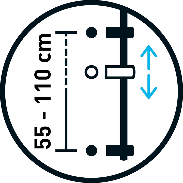 Actual product image Diaqua Shower system Iason chrome-plated
