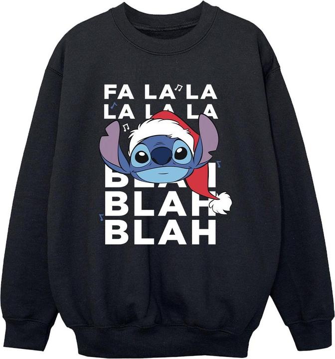 Produktbild Disney Lilo And Stitch Christmas Blah Blah Blah Sweatshirt Jungen (116)