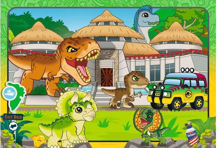 Actual product image Ravensburger Children's jigsaw puzzle 12001057 - Jurassic World Explorers - 2x24 pieces Jurassic World Explorers (24 pieces)
