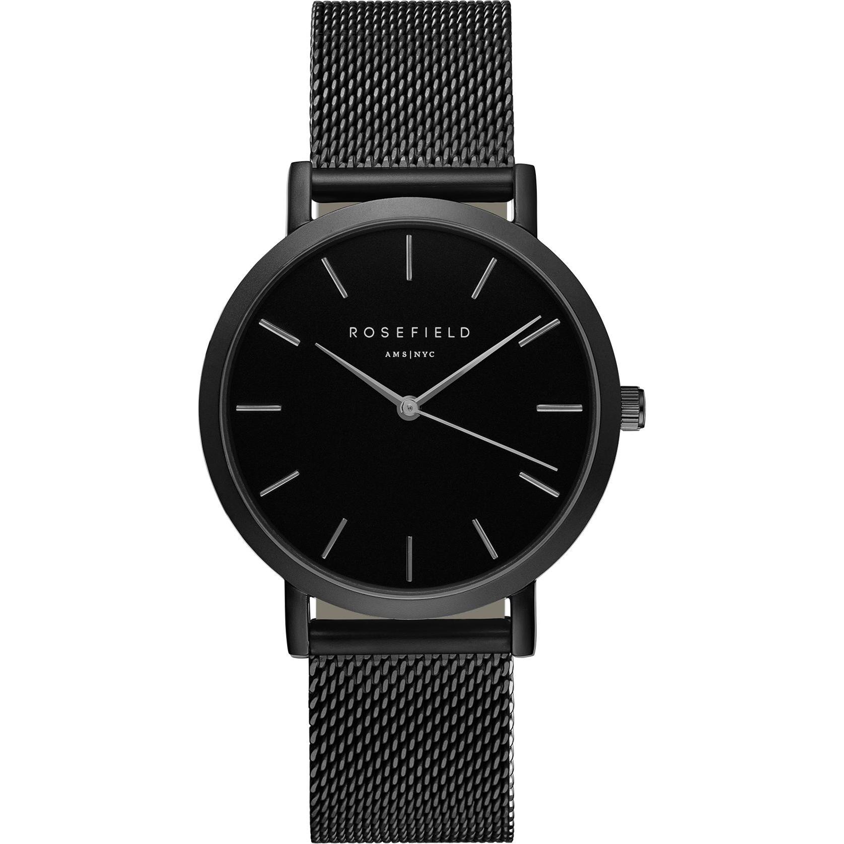 Rosefield, Armbanduhr, The Mercer (38 mm), Schwarz, (Analoguhr, 38 mm)