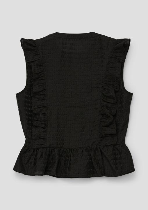 Produktbild s.Oliver Bluse Volantbluse aus Viskosemix (M)