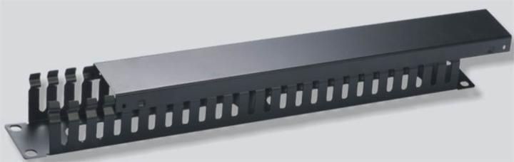Actual product image OEM Vyvaz.panel 19"1U kov Liš¡ta PrÅ¯chozÃ ÄernÃ½ hl