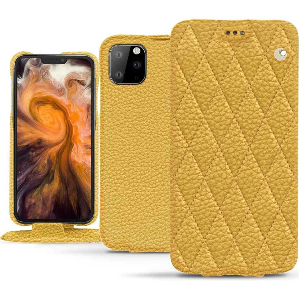 Thumbnail - Noreve Lederschutzhülle vertikal (Apple iPhone 11 Pro Max), Smartphone Hülle, Orange