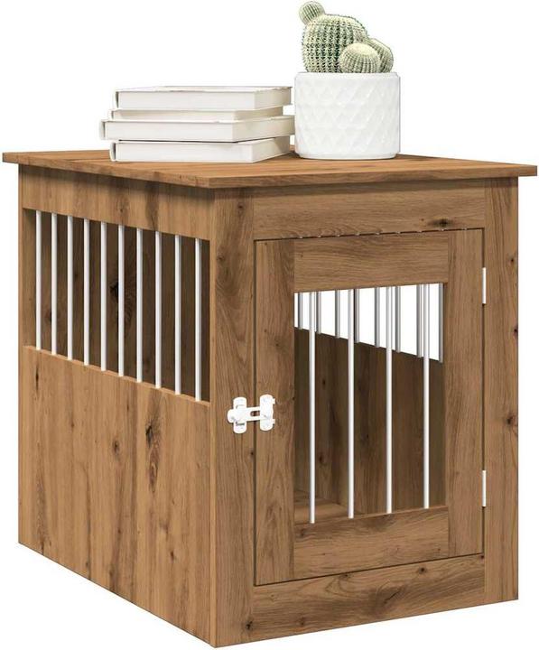 Actual product image vidaXL Dog cage in furniture style Artisan oak 55x75x65 cm wood-based material