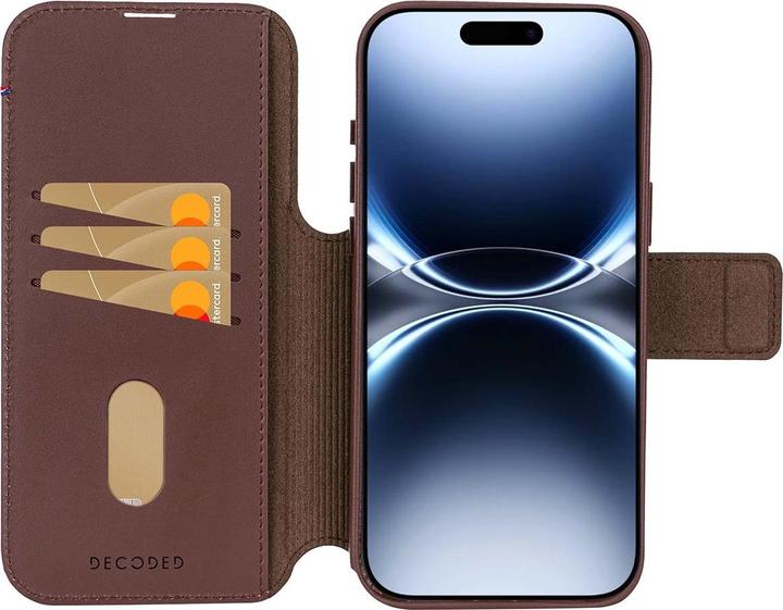 Image du produit Decoded Leather Detachable Wallet Apple iPhone 17 Pro Max Chocolate Brown (Apple iPhone 17 Pro Max)