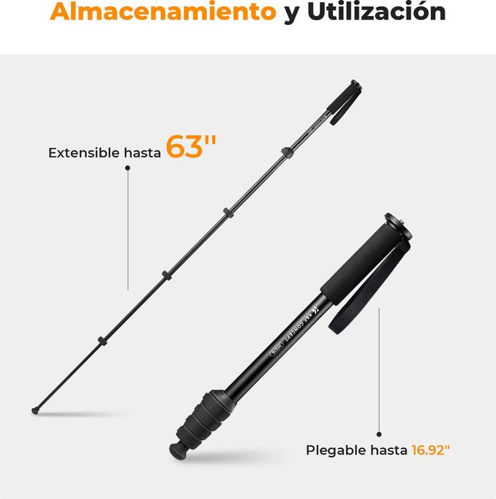 Produktbild K&F Concept MS16 Magnesium Aluminum Alloy Monopod (Metall)
