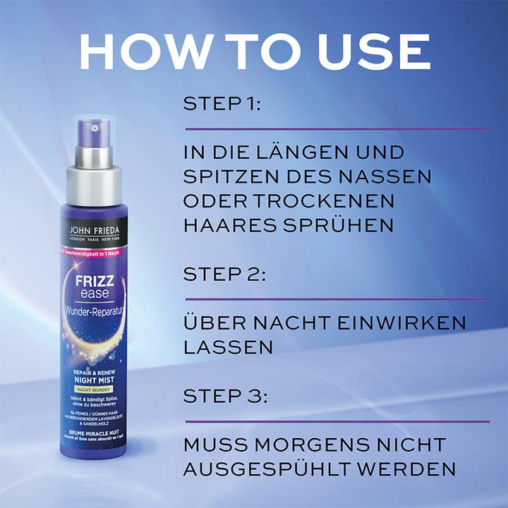 Produktbild John Frieda Frizz Ease Wunder-Reparatur Repair & Renew Night Mist (100 ml)
