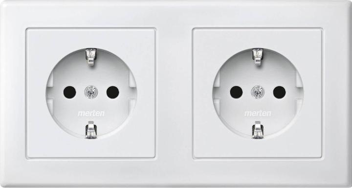 Produktbild Merten MEG2328-1519 Steckdose CEE 7/3 Weiss