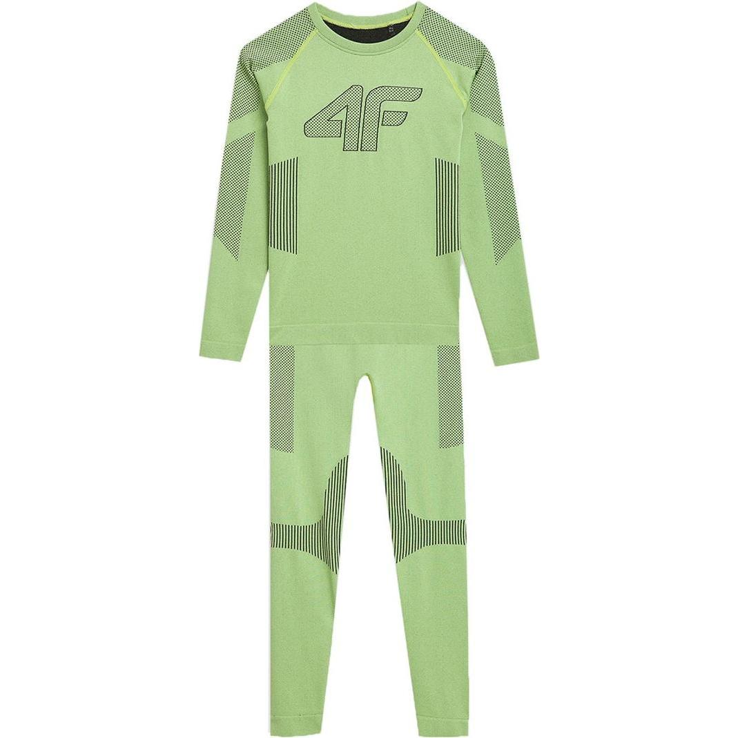 Thumbnail - 4F, Jungen, Shirt, Seamless Unterwäsche für Jungen M093 grün neon 4FJAW23USEAM093 41N 140/146 cm, Grün, (140)