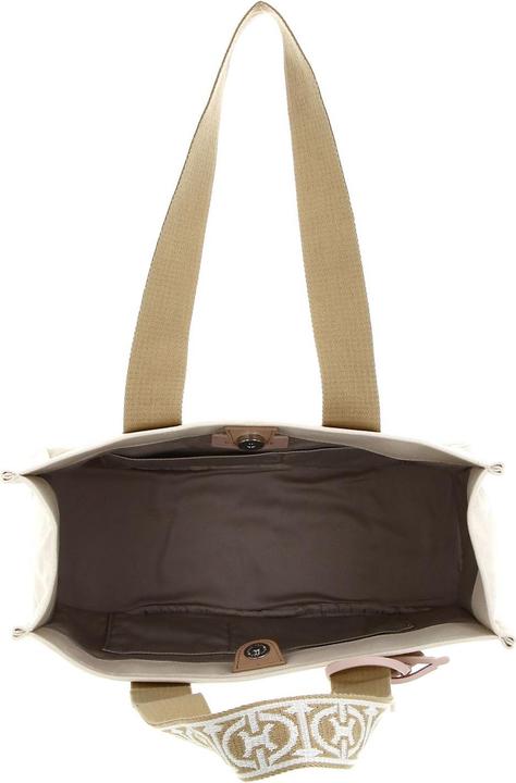 Actual product image Coccinelle Never Without Bag Ribbon Handbag Canvas Fabric