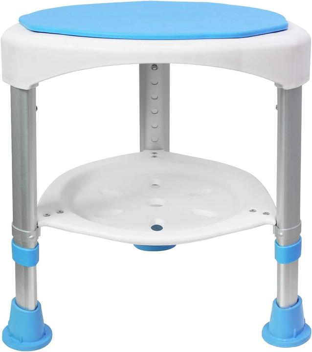 Uisebrt Höhenverstellbarer & drehbarer Duschhocker (200kg Belastung) (200 kg)