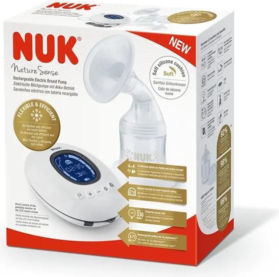 Produktbild NUK Nature Sense elektrische Milchpumpe mit Akku und LCD-Display