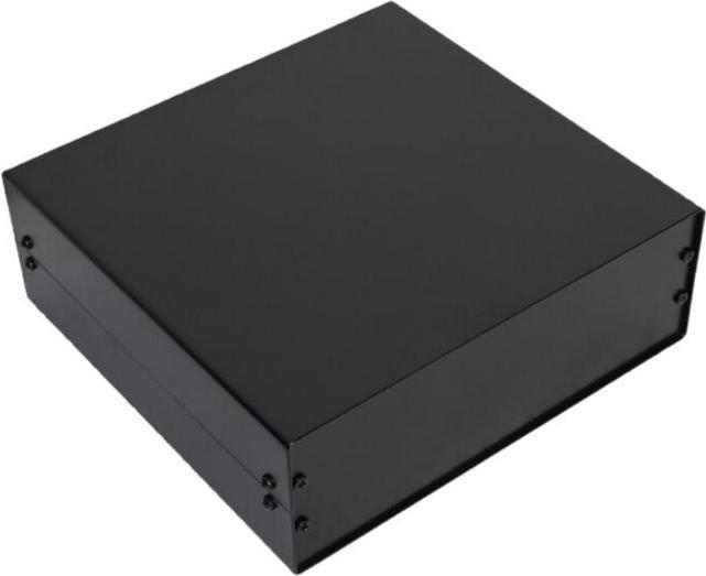 Actual product image RS PRO Black Aluminium Aluminium Case, IP40, Black (Housing)