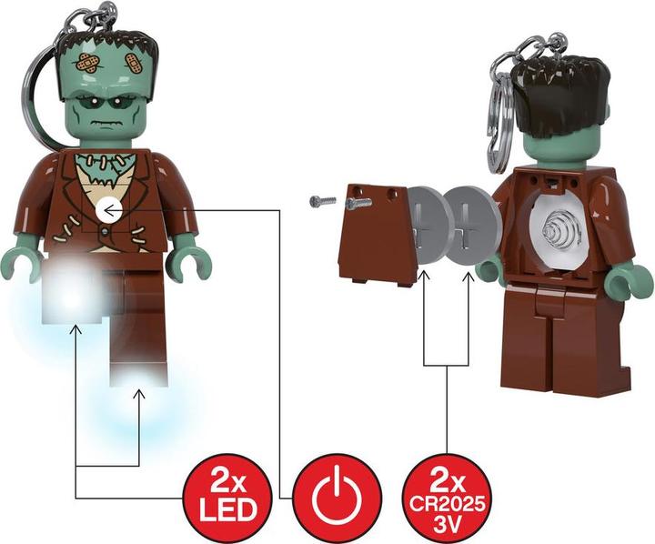 Actual product image Euromic LEGO - Keychain w/LED - Monster (521080)