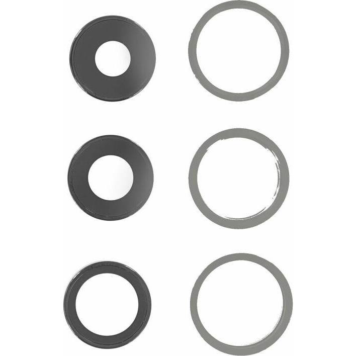 OEM Rückkameraobjektiv für iPhone 13 Pro graphit (iPhone 13 Pro, iPhone 13 Pro Max), Mobilgerät Ersatzteile, Grau