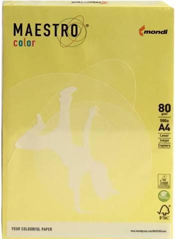 Actual product image Igepa Kopa A4/500 80g canary yellow Maestro (80 g/m², 500 x, A4)