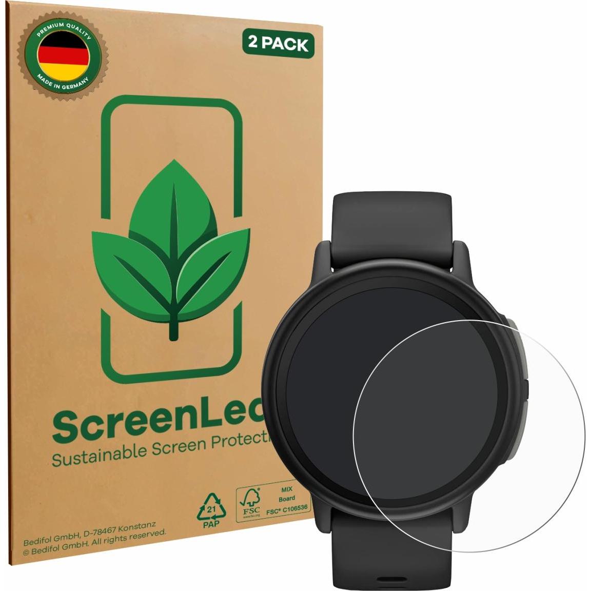 ScreenLeaf Pellicola protettiva, Proteggi Schermo Sostenibili, Clear, Antigraffio, Pellicola protettiva per smartwatch, Trasparente
