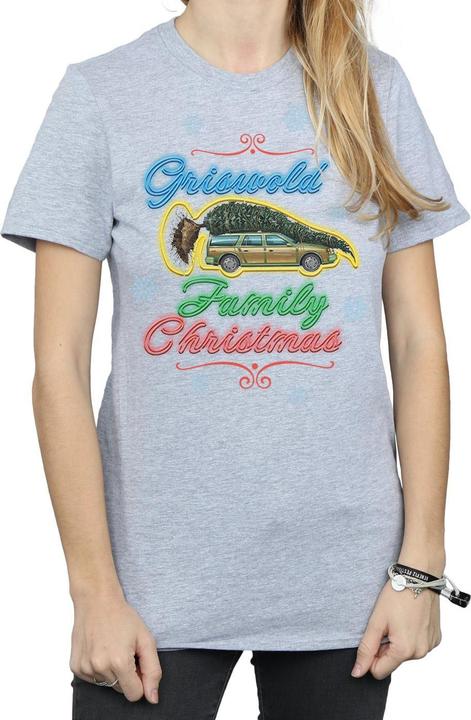 Immagine prodotto National Lampoon´s Vacation National Lampoon's Christmas Vacation Griswold Family Christmas Maglietta Ampia Donna (L)