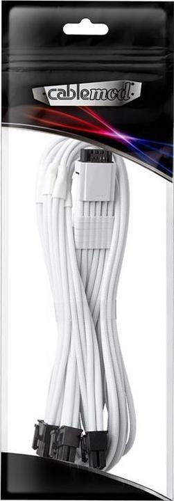 Produktbild CableMod PRO ModMesh RT 12VHPWR auf 3x PCI-e Kabel für ASUS/Seasonic/Phanteks - 60cm, weiss