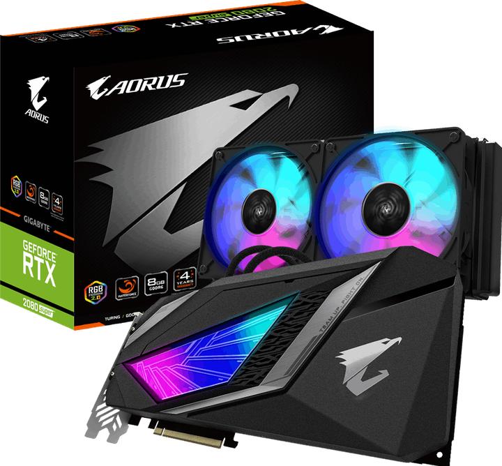 Actual product image Gigabyte Aorus GeForce RTX 2080S Waterforce (8 GB)