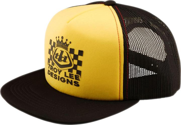 Troy Lee Designs Trucker Snapback Cap, Friday Night, black/gold, one size (One Size)