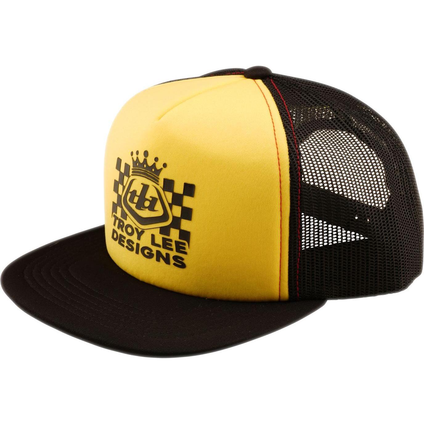 Troy Lee Designs, Cappellino, Trucker Snapback Cap, Friday Night, black/gold, one size, Oro, Nero, (Taglia unica)