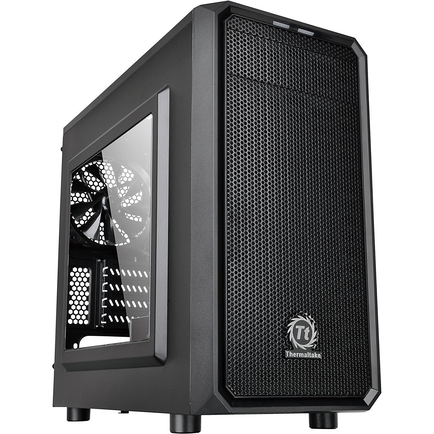 Thermaltake Versa H15 Window (mATX, Mini-ITX), PC Gehäuse, Schwarz
