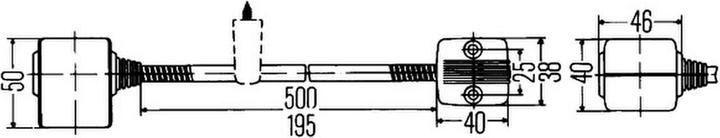 Productafbeelding Hella Leeslamp halogeen opbouw 235mm kristalhelder voor HYMER JOHN DEERE ROSENBAUER