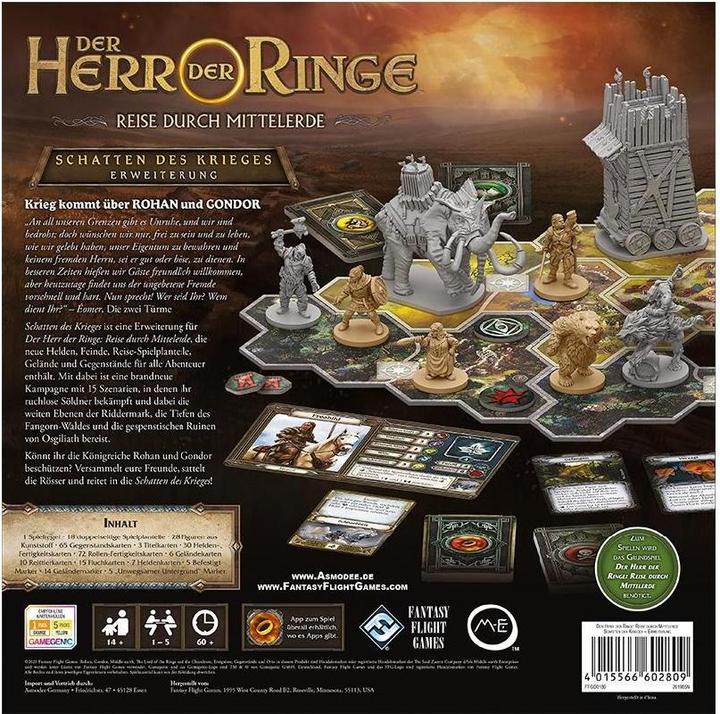 Actual product image FFG FFGD0180 - Schatten des Krieges - Board game, for 1-5 players, from 14 years (DE Expansion) (German)