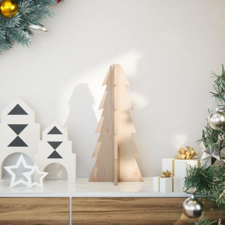 Image du produit vidaXL Arbre de Noël en bois Sapin de décoration Arbre en bois 49cm Pin massif