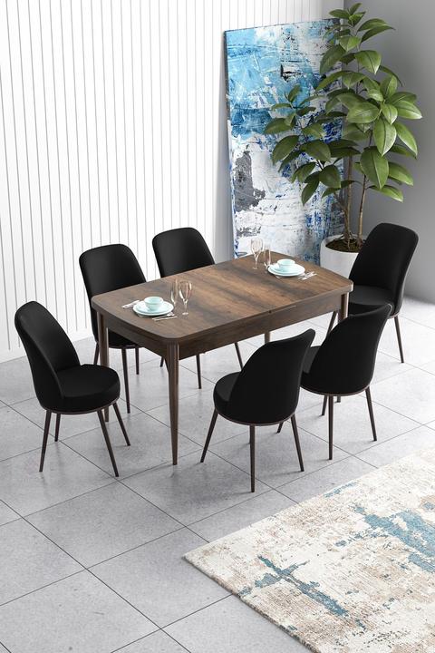 Actual product image Hanah Home Han Extendable Dining TableChairs Set (MDF)