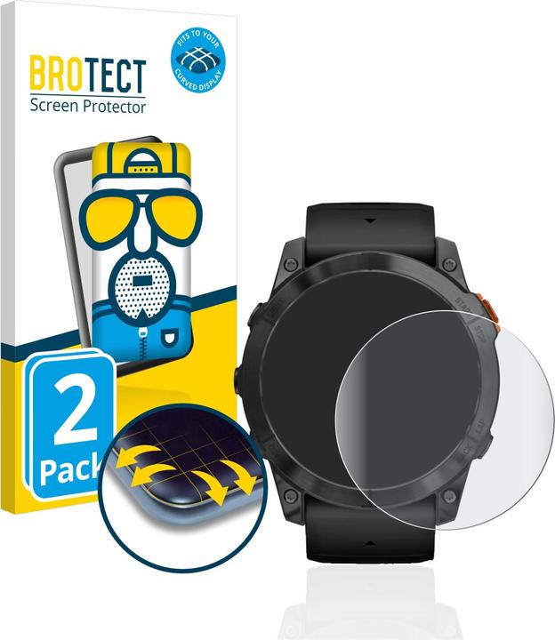 Actual product image BROTECT Full-Cover Protector Matte (Garmin Fenix 7X Pro Solar)