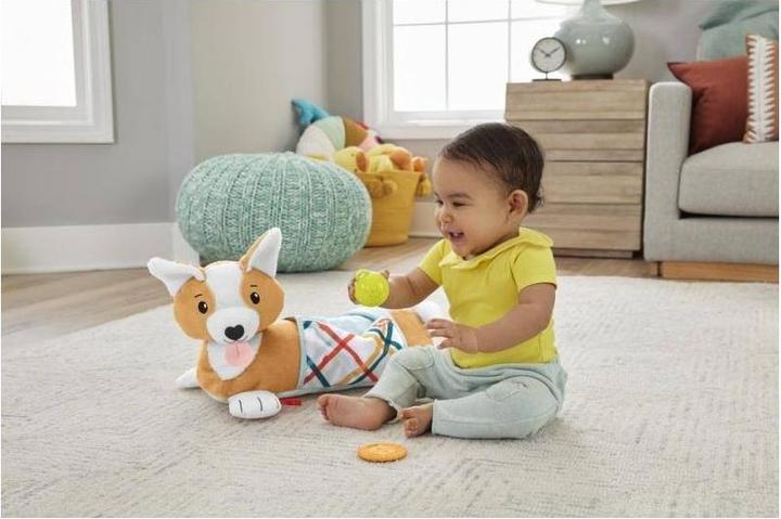 Produktbild Fisher-Price 3-in-1 Hündchen Spielkissen für Bauchlage mit 3 Spielzeugen (Multilingual)