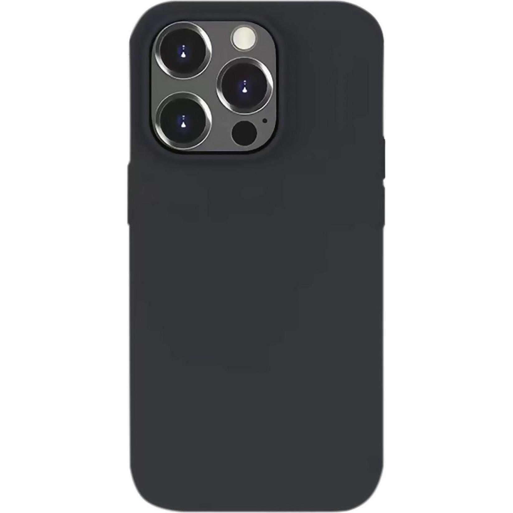 4smarts Liquid Silicone Case Cupertino (Apple iPhone 14 Pro), Smartphone Hülle, Schwarz