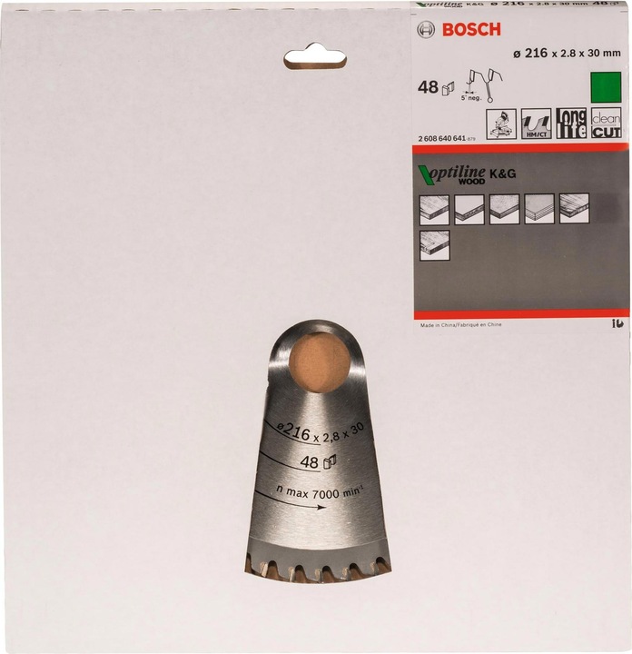 Immagine prodotto Bosch Professional Zubehör Lama per sega circolare PRO Wood, 216 x 2,8 x 30 mm