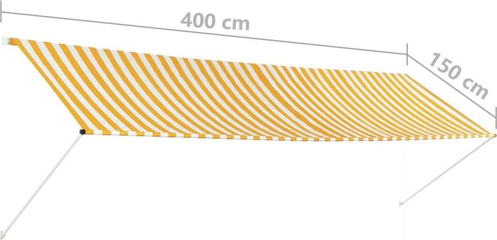 Produktbild vidaXL Seitenmarkise (400 x 150 cm)