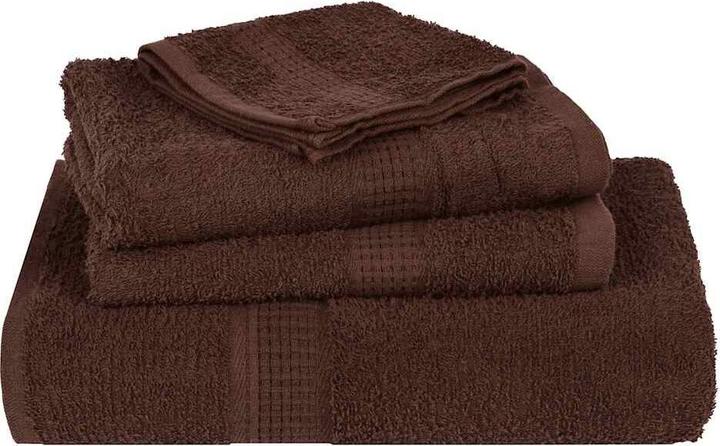 Image du produit vidaXL Serviettes de douche 2 pcs. Marron 70x140 cm 360 g/m² 100% coton Serviette de bain (70 x 140 cm)