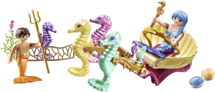 Produktbild Playmobil Meerjungfrauen-Seepferdchenkutsche (71500, Playmobil Princess Magic)