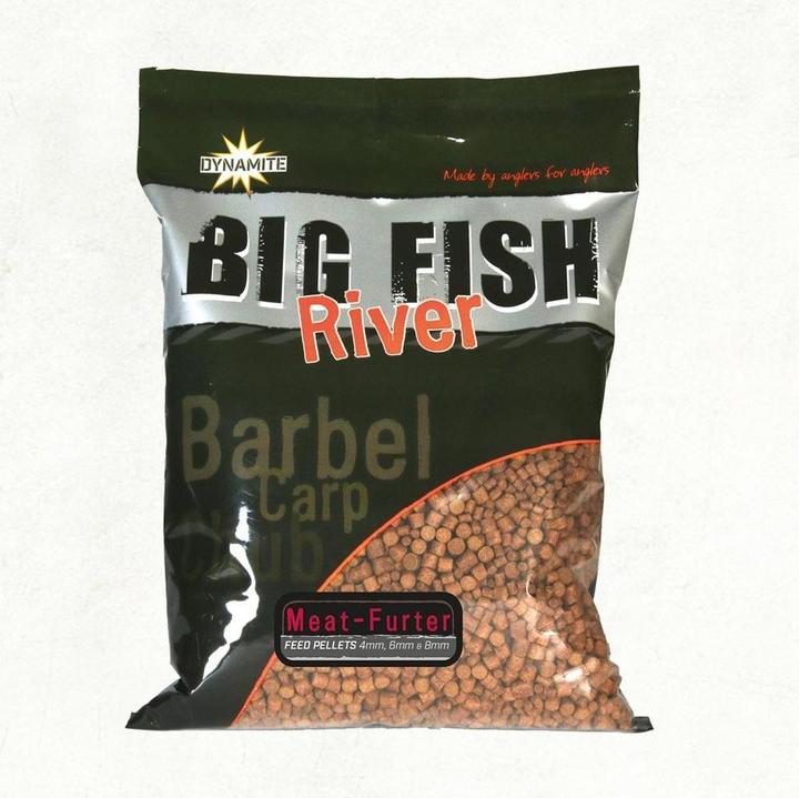 Produktbild Dynamite Baits Big Fish River Feed Pellets Meat Furter
