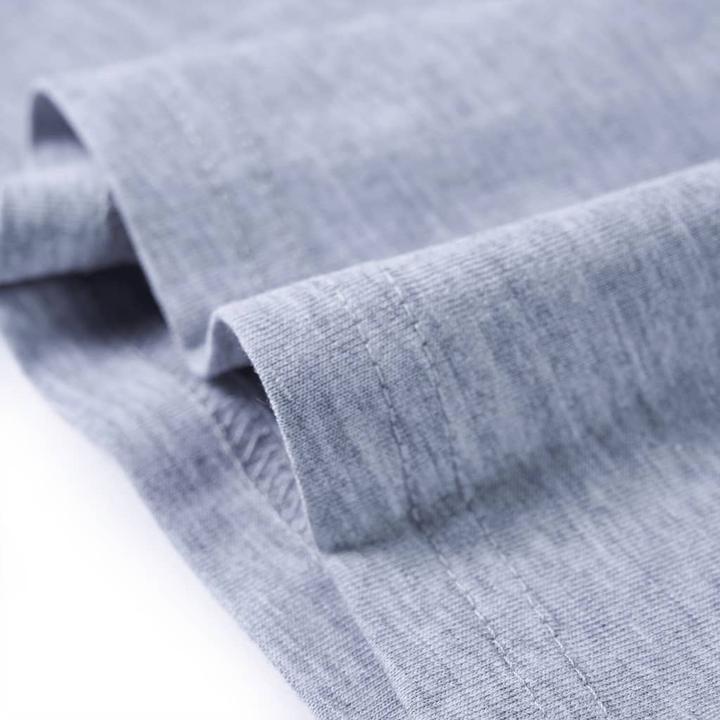 Produktbild vidaXL Kinder-Langarmshirt Grau Melange 104,Material: 95