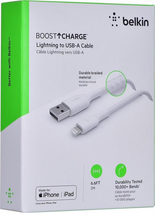 Actual product image Belkin USB - Lightning (2 m, USB 2.0)
