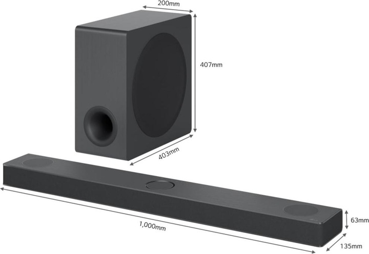 Actual product image LG DS80QY (480 W, 3.1 Channel)